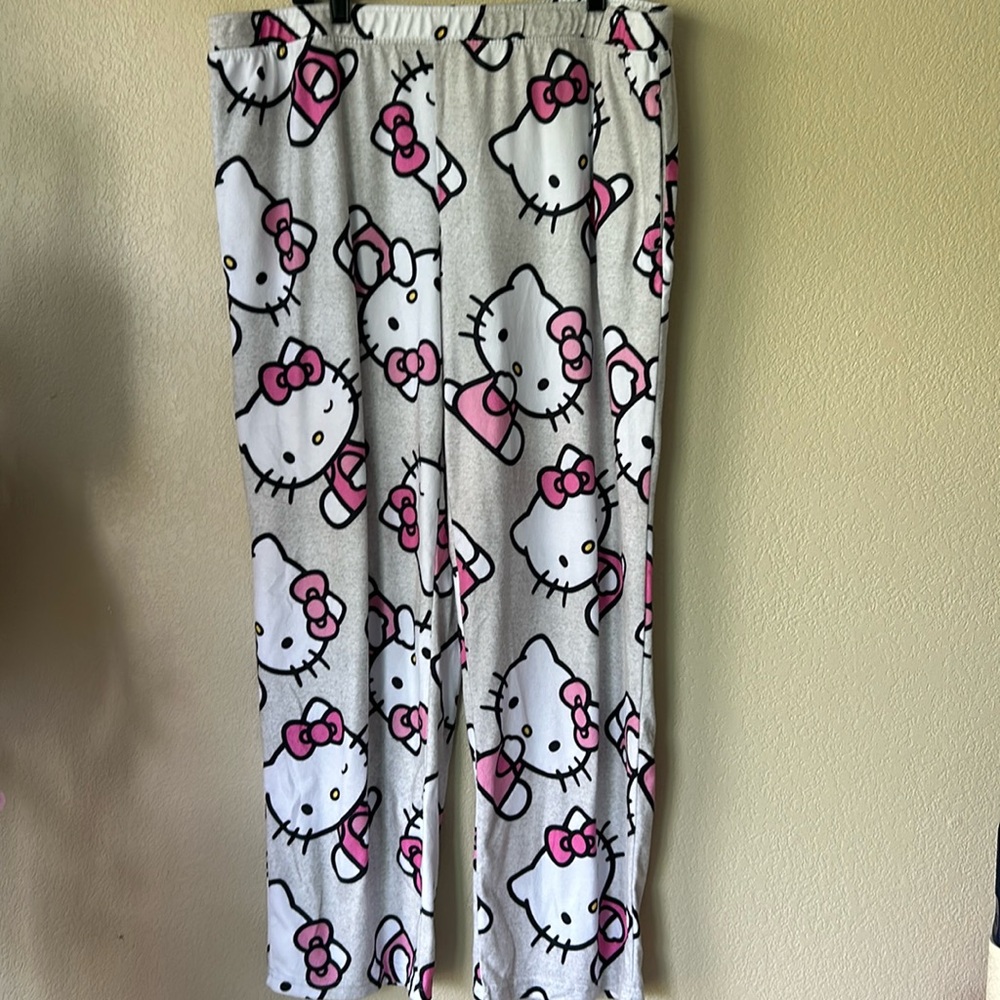 HELLO KITTY Cotton Pajama Pants, Sz XL